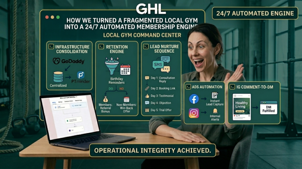 How We Built a 24/7 Gym Membership Engine Using GHL- Join Me Virtual