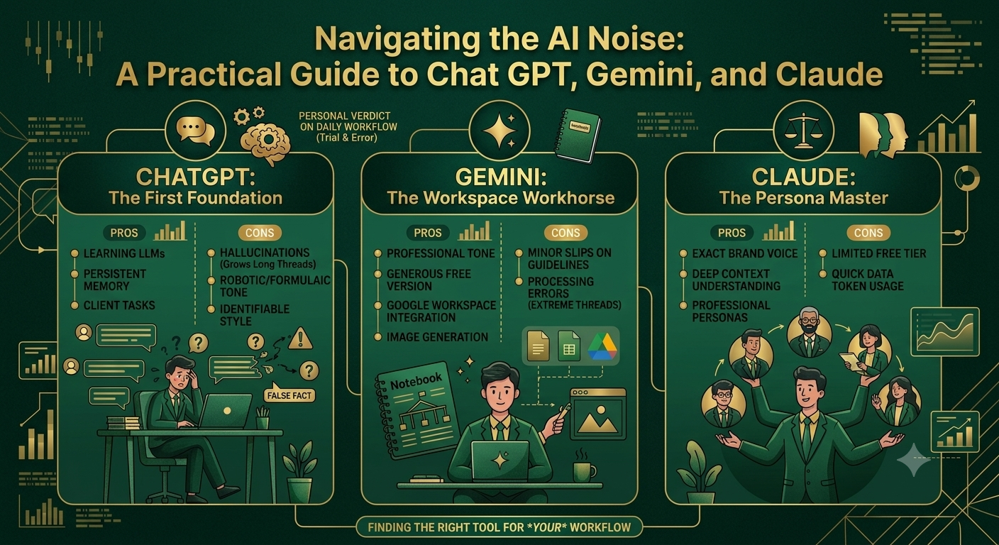 Navigating the AI Noise: A Practical Guide to Chat GPT, Gemini, and Claude